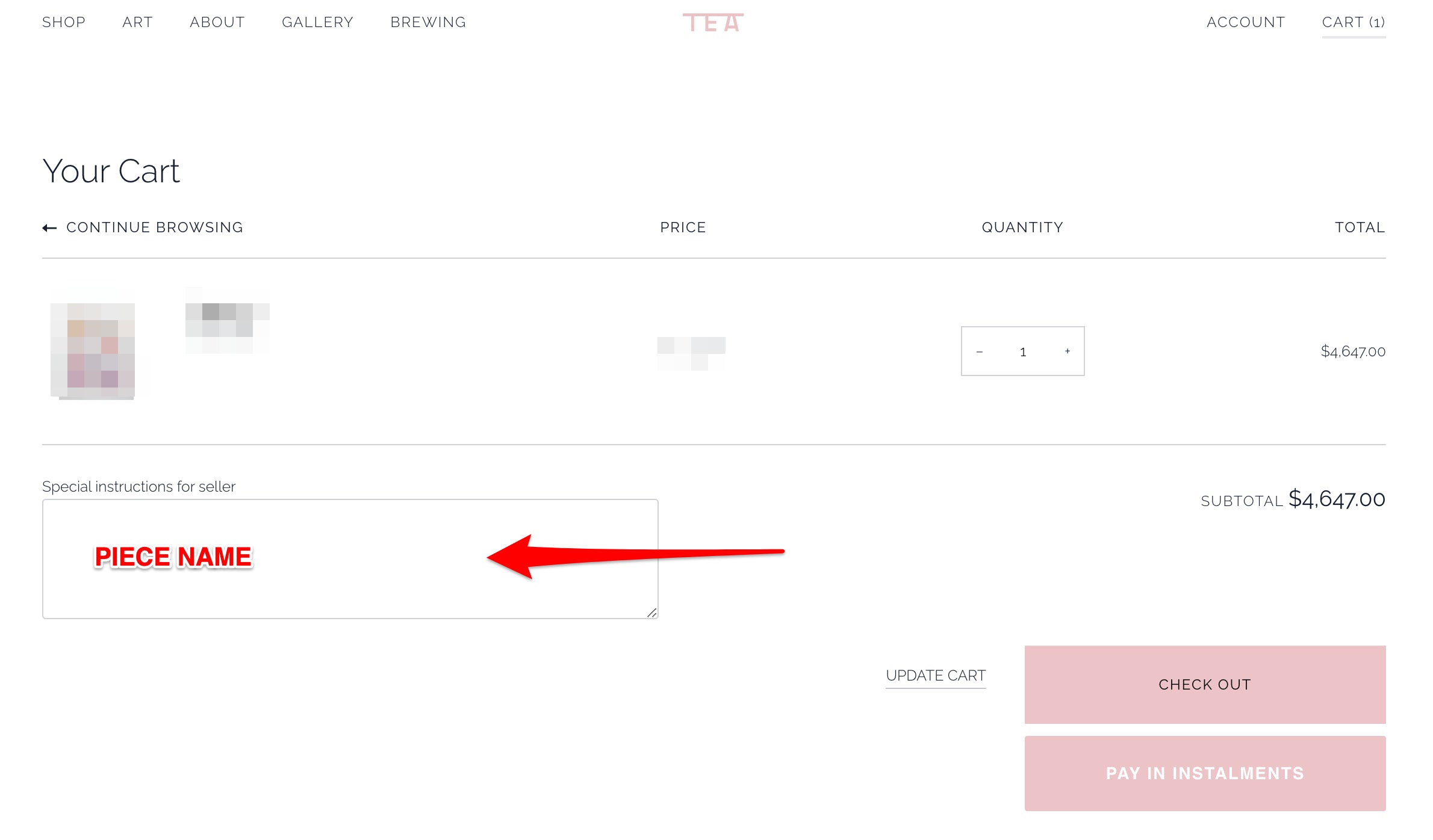 Archive Sale Products Sophie Tea Art